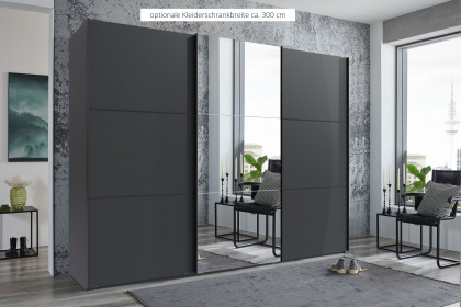 indiana-A von Wimex - Schlafzimmerschrank grafit/ Spiegel