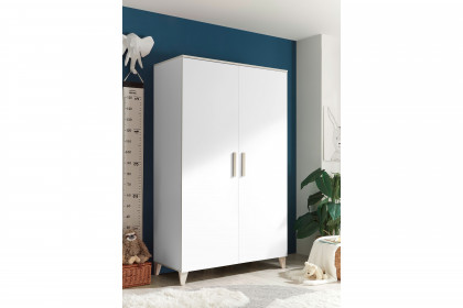 Prizzi von POL Power - 2-türiger Kleiderschrank weiß - Aurum