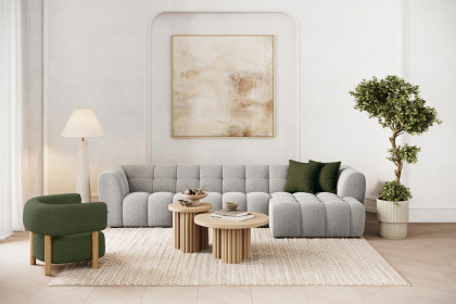 Aspen-LE25 von Vilmers - Eckgarnitur Variante rechts granit