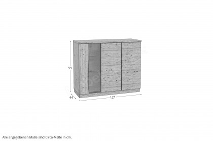 Ferrara von Schösswender - Sideboard FE 19L Wildeiche hell lackiert