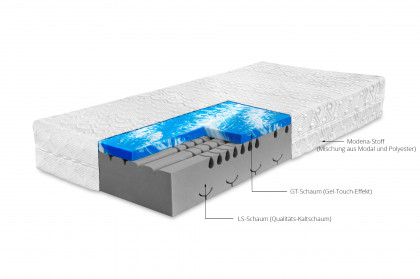 Caeli von Ahorn - Kaltschaum-Geltouch-Matratze 90 x 200 cm H2/H3