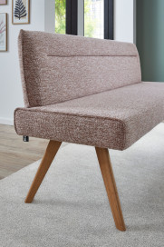 Game Plus von K+W Polstermöbel - Bank in Rose