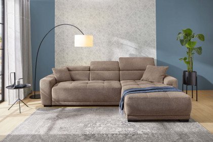 Domino-LE25 von Job - Polstergarnitur Ausführung rechts hellbraun