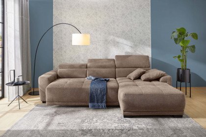 Domino-LE25 von Job - Polstergarnitur Ausführung rechts hellbraun