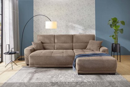 Domino-LE25 von Job - Polstergarnitur Ausführung rechts hellbraun