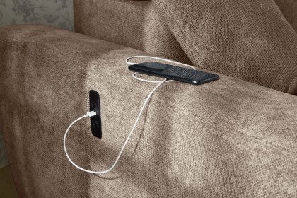 Domino-LE25 von Job - Polstergarnitur Ausführung rechts hellbraun