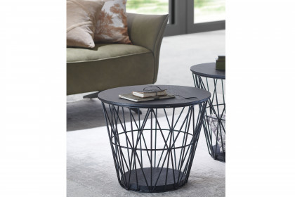 Naturstücke von Hartmann - Couchtisch Kernesche anthrazit/ Metall anthrazit