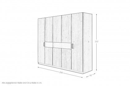 Meran von Schösswender - Schrank Wildeiche Furnier/ schwarz optimatt