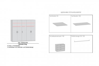 Meran von Schösswender - Schrank Wildeiche Furnier/ schwarz optimatt