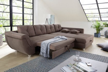 Maranello von Job - Ecksofa Variante rechts braun