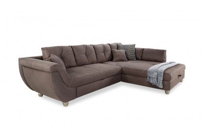 Maranello von Job - Ecksofa Variante rechts braun