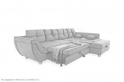 Maranello von Job - Ecksofa Variante rechts braun