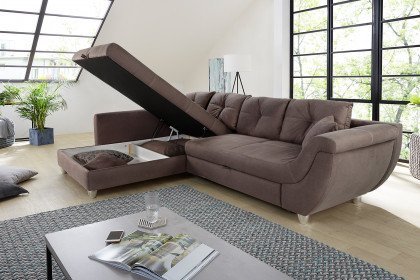 Maranello von Job - Ecksofa Variante links braun