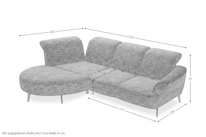 Dance von Sit & More - Polstergarnitur links aubergine