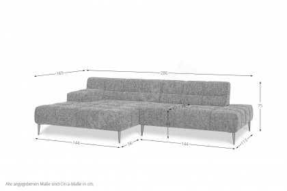 Liam von designwerk - Ecksofa links denim