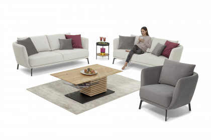 Pearl-LE25 von SCHÖNER WOHNEN - Sofa-Duo platin