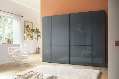 San Antonio von Musterring - Dreh-/ Schwebetürenschrank Front Lavaglas