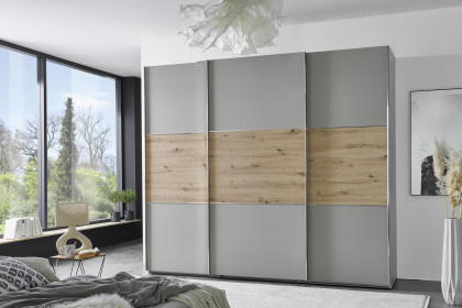 indiana-A von Wimex - Schrank grau/ Artisan-Eiche in 2 Breiten wählbar