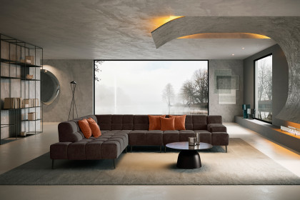 Liam von designwerk - Eckcouch links bison