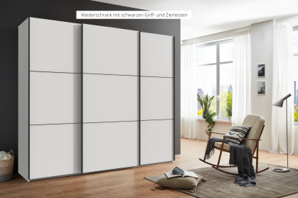 indiana-A von Wimex - Schlafzimmerschrank weiß mit wählbarer Griff-Farbe