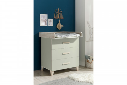 Prizzi von POL Power - platzsparendes Babyzimmer-Set pastellgrün - Aurum