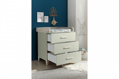 Prizzi von POL Power - platzsparendes Babyzimmer-Set pastellgrün - Aurum