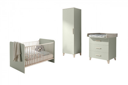 Prizzi von POL Power - platzsparendes Babyzimmer-Set pastellgrün - Aurum