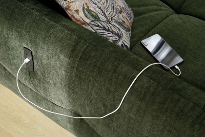 Zoom von Job - Ecksofa Variante rechts grün