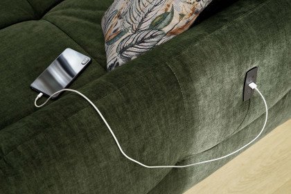 Zoom von Job - Ecksofa Variante links grün