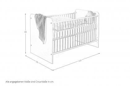 Prizzi von POL Power - 3-teiliges Babyzimmer-Set weiß - Aurum