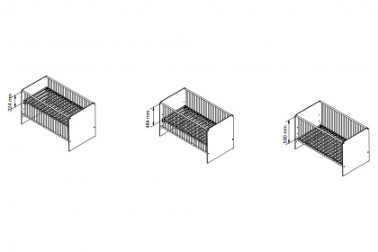 Prizzi von POL Power - 3-teiliges Babyzimmer-Set weiß - Aurum