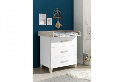 Prizzi von POL Power - 3-teiliges Babyzimmer-Set weiß - Aurum