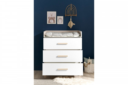 Prizzi von POL Power - 3-teiliges Babyzimmer-Set weiß - Aurum