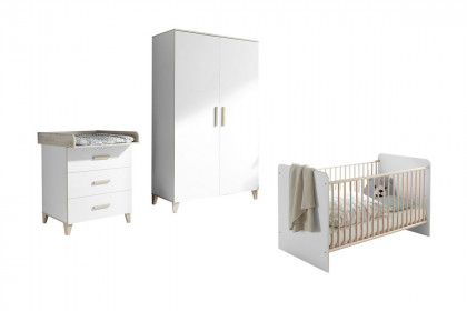 Prizzi von POL Power - 3-teiliges Babyzimmer-Set weiß - Aurum