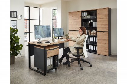 Memphis-Office von Innostyle - Schreibtisch mit Rahmengestell