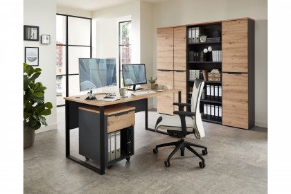 Memphis-Office von Innostyle - Schreibtisch mit Rahmengestell