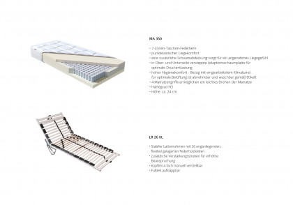 Messina von Oschmann - Polsterbett KT 0276 steel 140 x 200 cm