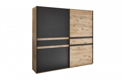 Raven von SchlafKONTOR - Kleiderschrank ca. 240 cm breit Viking Oak - graphit