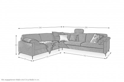 MR 2875 von Musterring - Polsterecke rechts anthracite