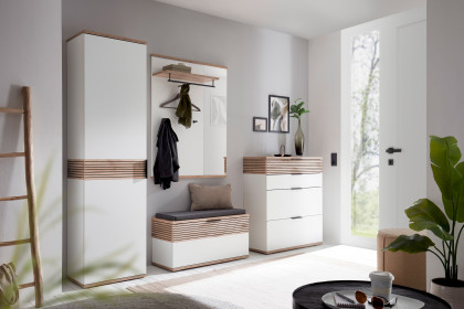 Montello von MCA - Garderobe in Soft White/ Viking Oak