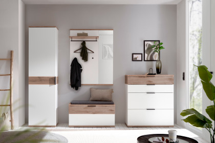 Montello von MCA - Garderobe in Soft White/ Viking Oak