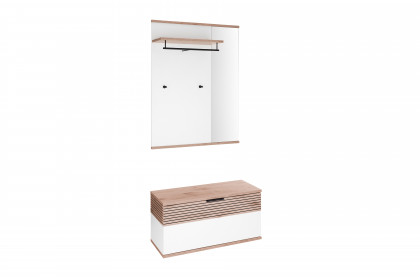 Montello von MCA - Garderobe in Soft White/ Viking Oak