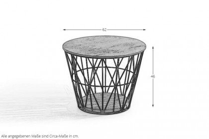 Naturstücke von Hartmann - Couchtisch Riffeiche Umato/ Metall