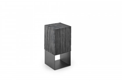 Naturstücke von Hartmann - Beistelltisch Kernesche anthrazit/ Metall