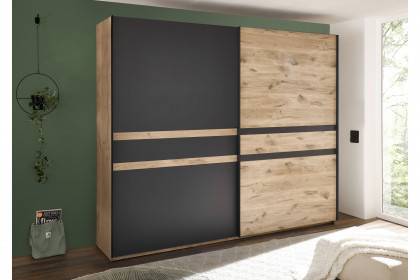 Raven von SchlafKONTOR - Schrank ca. 270 cm breit Viking Oak - graphit