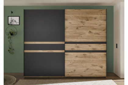 Raven von SchlafKONTOR - Schrank ca. 270 cm breit Viking Oak - graphit