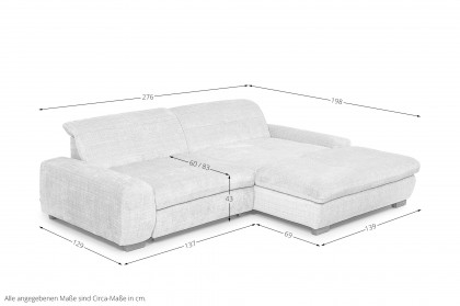 SO 1200 von set one by Musterring - Polstergarnitur Variante rechts silk-grey