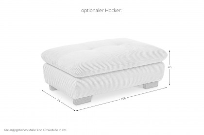 SO 1200 von set one by Musterring - Polstergarnitur Variante rechts silk-grey