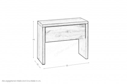 BE-0880 von GK Möbelvertrieb - Nachtkonsole Kiefer massiv mit 1 Schubkasten