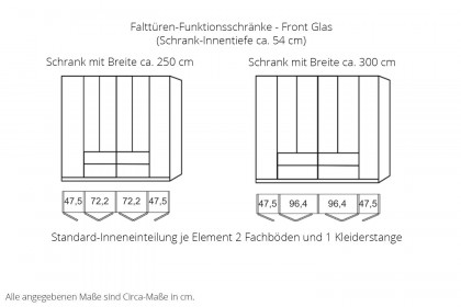 San Antonio von Musterring - Falttüren-Funktionsschrank Lavaglas